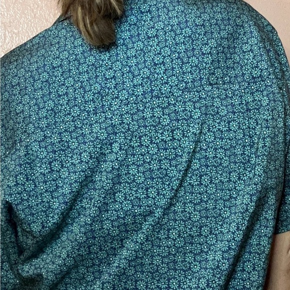 Women's Nick Graham Blue Patterned Button Down Shirt - Picture 4 of 6